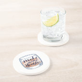 Dessous de verre à cocktails avec un jeu de mots - (Côté)