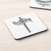 Dessous de verre à croix florale (Côté gauche)
