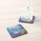 Dessous de verre à dauphins d'eau (Côté Droit)