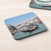 Dessous de verre à dos de liège du Canal de Venise (Côté gauche)