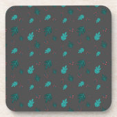 Dessous-de-verre À feuillage persistant Tree Feuilles et Red Holly  (Devant)