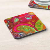 dessous de verre à fleurs (Côté gauche)
