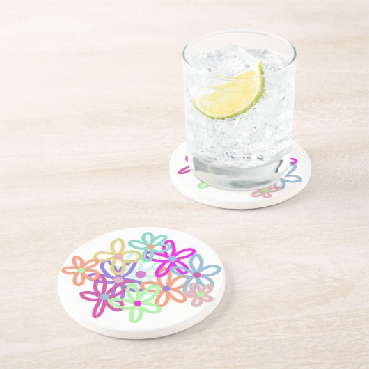 Dessous de verre à fleurs (Côté)