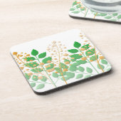 Dessous de verre à fleurs et Feuilles (Côté gauche)