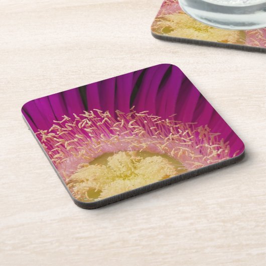 Dessous de verre à fleurs roses (Côté gauche)