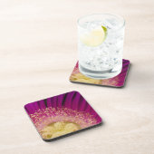 Dessous de verre à fleurs roses (Côté Droit)