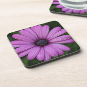 Dessous de verre à fleurs violettes (Côté gauche)
