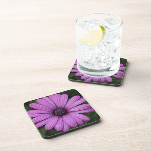 Dessous de verre à fleurs violettes (Côté Droit)