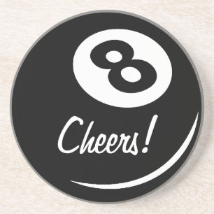 Dessous de verre à huit boules personnalisable   P