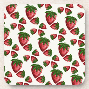 Dessous de verre à motif de fraise Berry Sweet