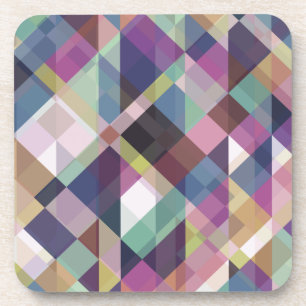 dessous de verre à motif ombres foncées géométriqu