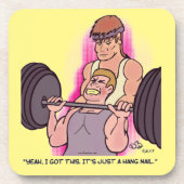 Dessous de verre à ongles Jaune (Devant)