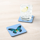 Dessous de verre à papillons bleus (Côté Droit)