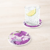 Dessous de verre à papillons violets (Côté)