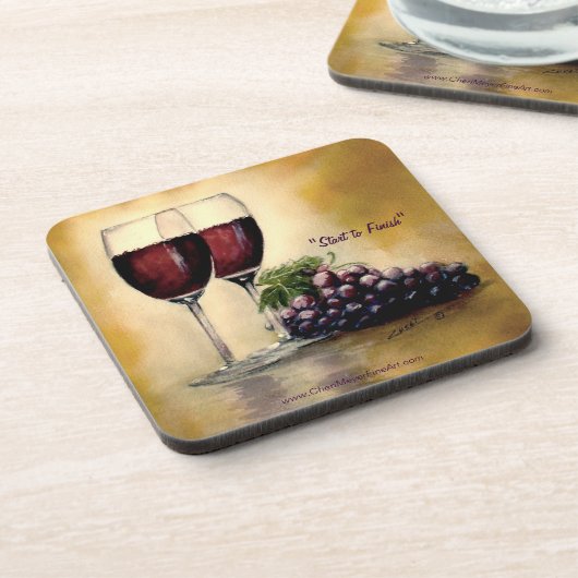 Dessous de verre à vin (Côté gauche)