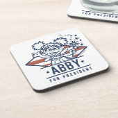 Dessous-de-verre Abby Présidente (Côté gauche)