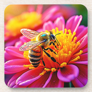 Dessous-de-verre Abee en effervescence sur la conception de la fleu