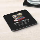 Dessous-de-verre Abibliophobia Funny Reading Book Reader Bookworm (Côté gauche)