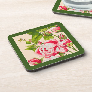Dessous-de-verre Abondance de Rosy sur un ensemble de Dessous de ve