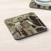 Dessous-de-verre Aborigène avec un boomerang, c.1860s (photo de (Côté gauche)