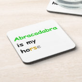 Dessous-de-verre Abracadabra est mon cheval (Côté gauche)