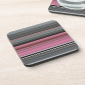 Dessous-de-verre Abstract #1: Rose et grey (Côté gauche)
