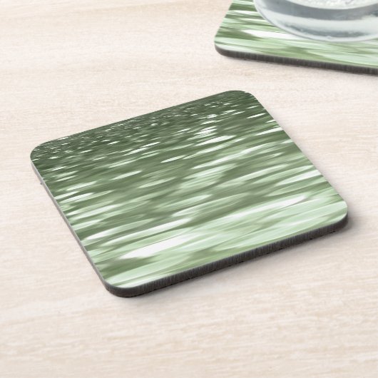 Dessous-de-verre Abstract #3: Olive green blur (Côté gauche)