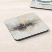 Dessous-de-verre Abstract Lightning in Neutrals Print (Côté gauche)