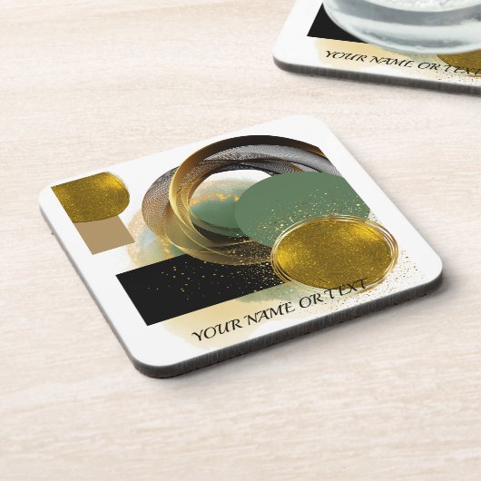 Dessous-de-verre abstrait (Côté gauche)