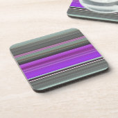 Dessous-de-verre Abstrait #1 : Violet et gris (Côté gauche)