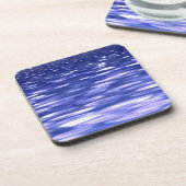 Dessous-de-verre Abstrait #3 : Bleu shimmer (Côté gauche)
