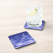 Dessous-de-verre Abstrait #3 : Bleu shimmer (Côté Droit)
