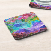 Dessous-de-verre Abstrait de Crystal Mountain (Côté gauche)