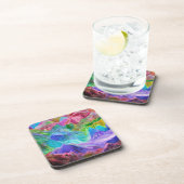 Dessous-de-verre Abstrait de Crystal Mountain (Côté Droit)
