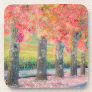 Dessous-de-verre Abstrait des arbres de la vallée de Napa