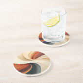 Dessous de verre Abstrait en grès (Côté)