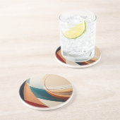 Dessous de verre Abstrait en grès (Côté)