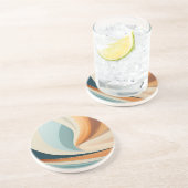 Dessous de verre Abstrait en grès (Côté)