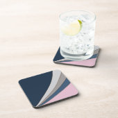 Dessous-de-verre Abstrait imprimé simple géométrique moderne (Côté Droit)