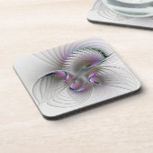 Dessous-de-verre Abstrait moderne Shy Imaginaire Figure Fractal Art (Côté gauche)