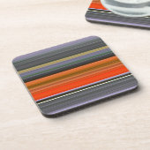 Dessous-de-verre Abstrait n° 1 : orange et gris (Côté gauche)