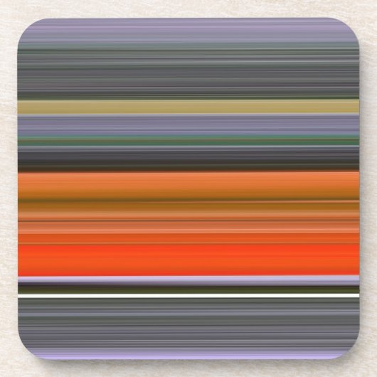 Dessous-de-verre Abstrait n° 1 : orange et gris (Devant)