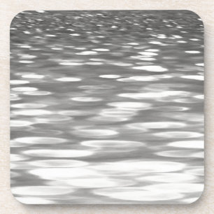 Dessous-de-verre Abstrait n° 3 : brillant gris argenté
