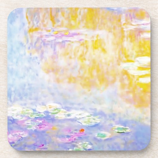 Dessous-de-verre abstrait, nénuphars de Monet 7 (Devant)