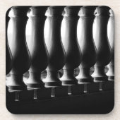 Dessous-de-verre Abstrait noir et blanc (Devant)