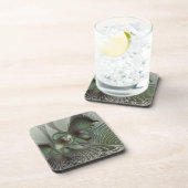 Dessous-de-verre Abstrait Olive Sage Green Grey Fractal Art Imagina (Côté Droit)