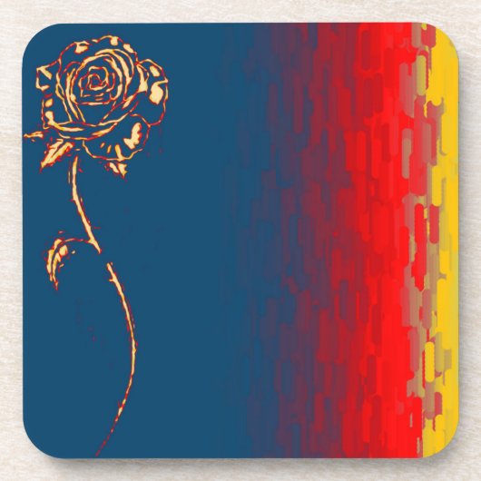 Dessous de verre Abstrait Rose Cork (Devant)