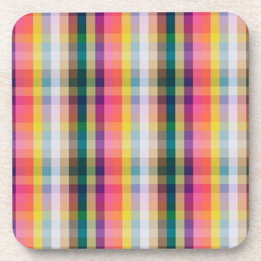 Dessous-de-verre Abstrait Scottish Plaid (Devant)