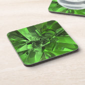 Dessous-de-verre Abstrait vert (Côté gauche)