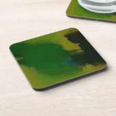 Dessous-de-verre Abstrait vert créatif (Côté gauche)